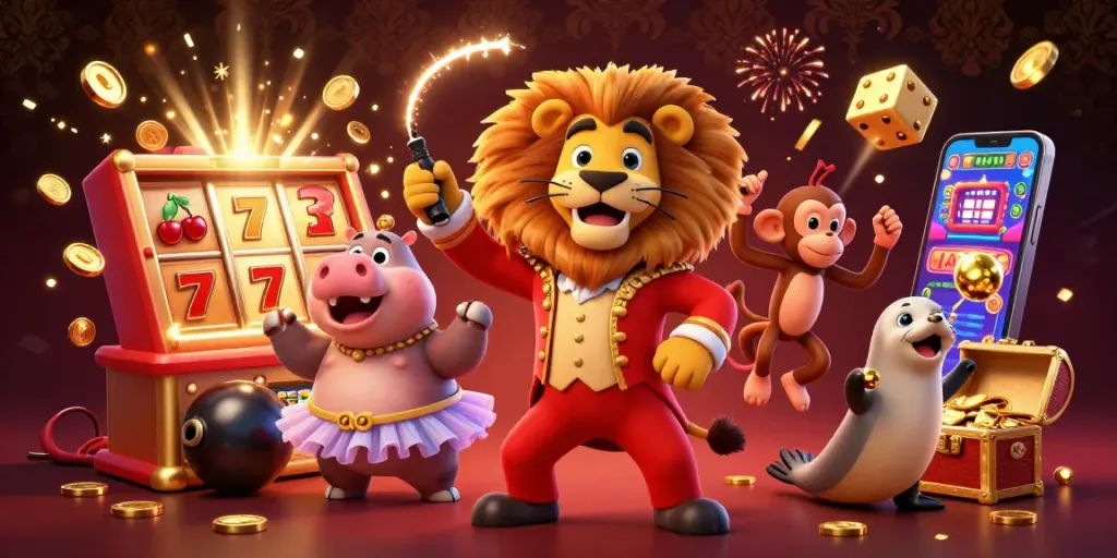 Experience the excitement of U31 with vibrant casino characters amid a jackpot explosion!