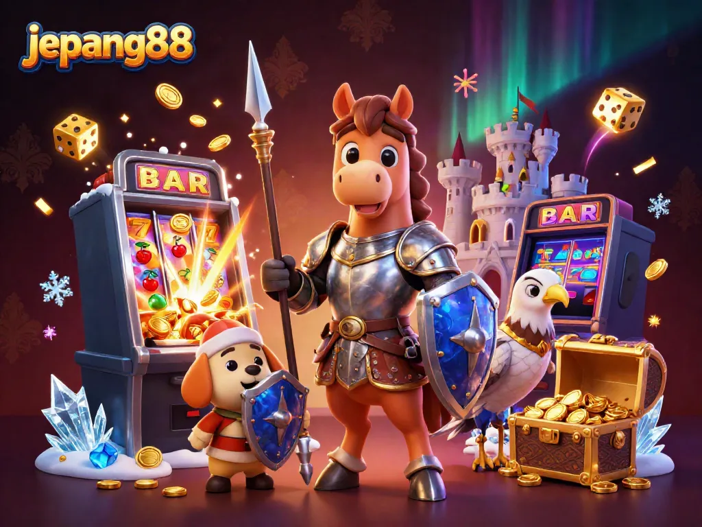 Experience the excitement at Jepang88 with a jackpot explosion and colorful casino elements.