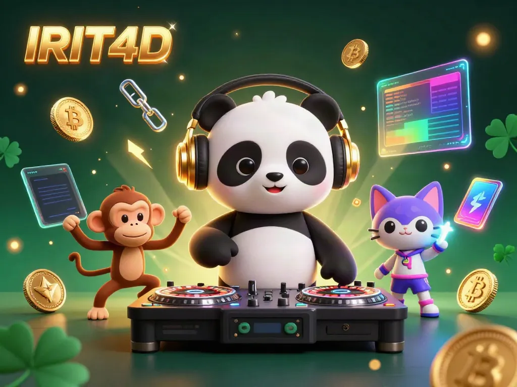 Experience thrilling fun with IRIT4D's vibrant gaming scene featuring a DJ panda and exciting elements.