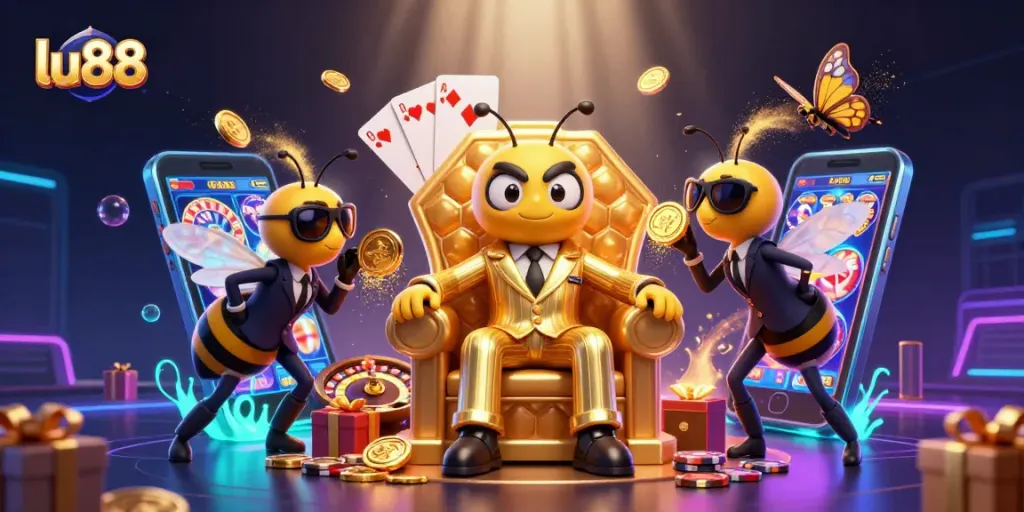 lu88 players enjoying thrilling slot games with bumblebee mob boss and vibrant elements