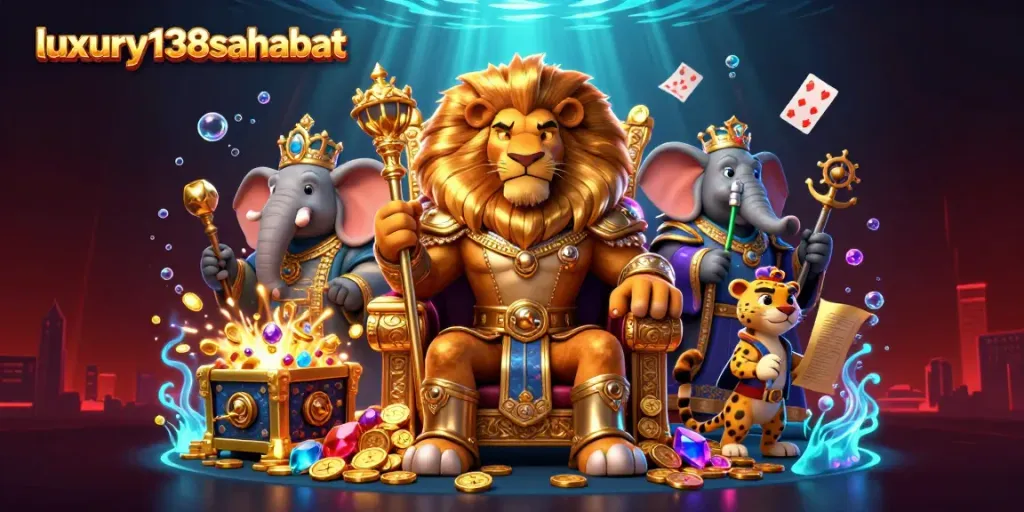 Experience thrilling wins at luxury138sahabat with the vibrant lion king and dynamic gaming elements.