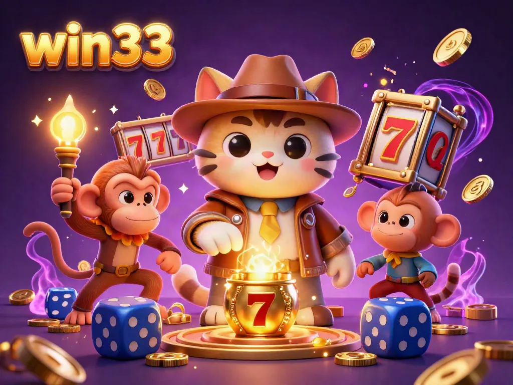 Experience thrilling gameplay at win33 with dynamic slot reels and vibrant treasure.