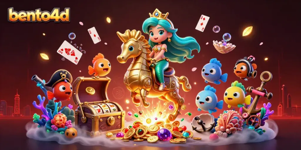 Experience exciting gameplay with bento4d, featuring vibrant casino-themed characters and elements.