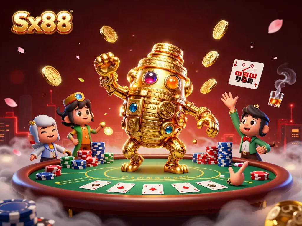 Engage in thrilling gameplay with Sx88, featuring dynamic casino elements and vibrant visuals.