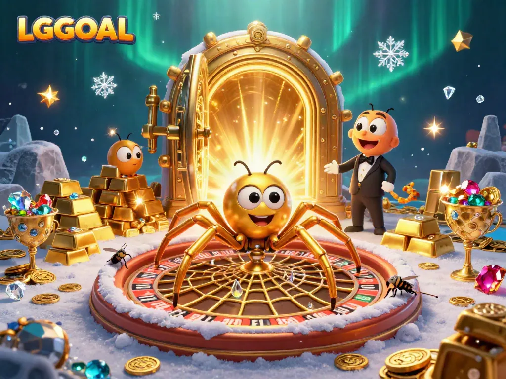 Engage in vibrant gaming excitement with LGOGOAL at a colorful roulette scene.