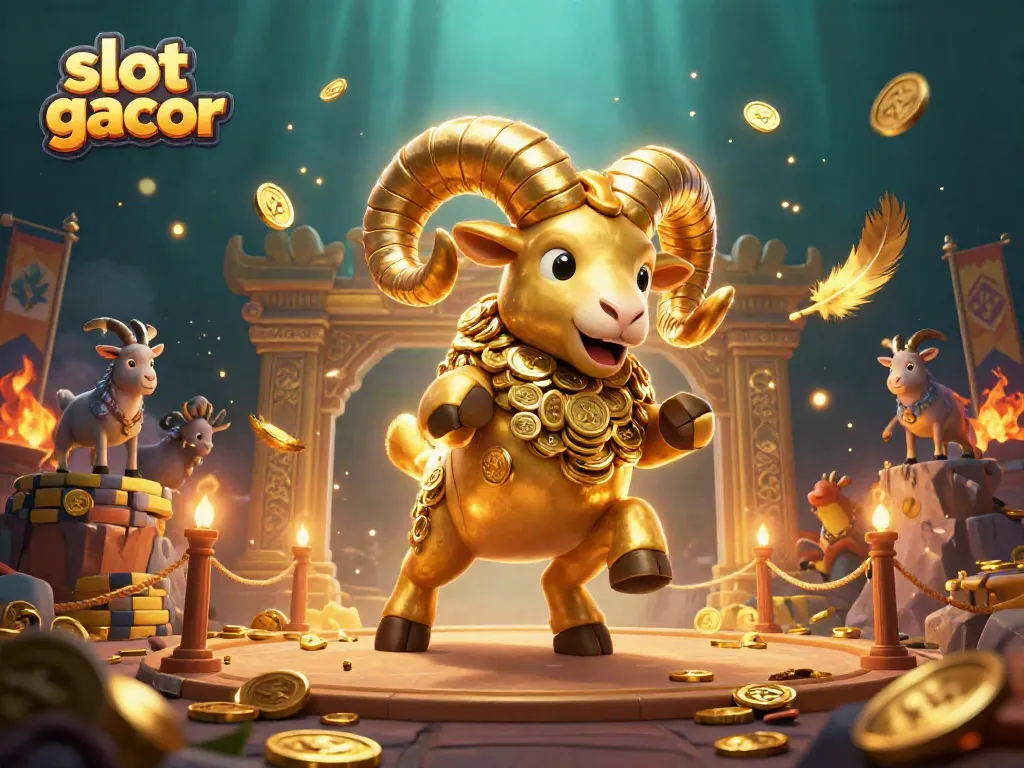 Slot gacor menghadirkan ram emas besar, koin emas, dan atmosfer pertarungan yang memukau.