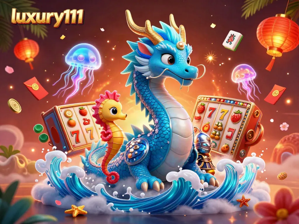Experience thrilling gameplay with luxury111 – vibrant 3D casino scene featuring captivating characters and elements.