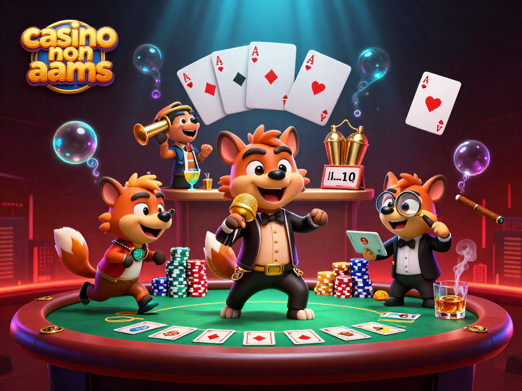 Attraversa il divertimento al casino non AAMS con una serata comica tra leoni e giochi di carte vibranti.