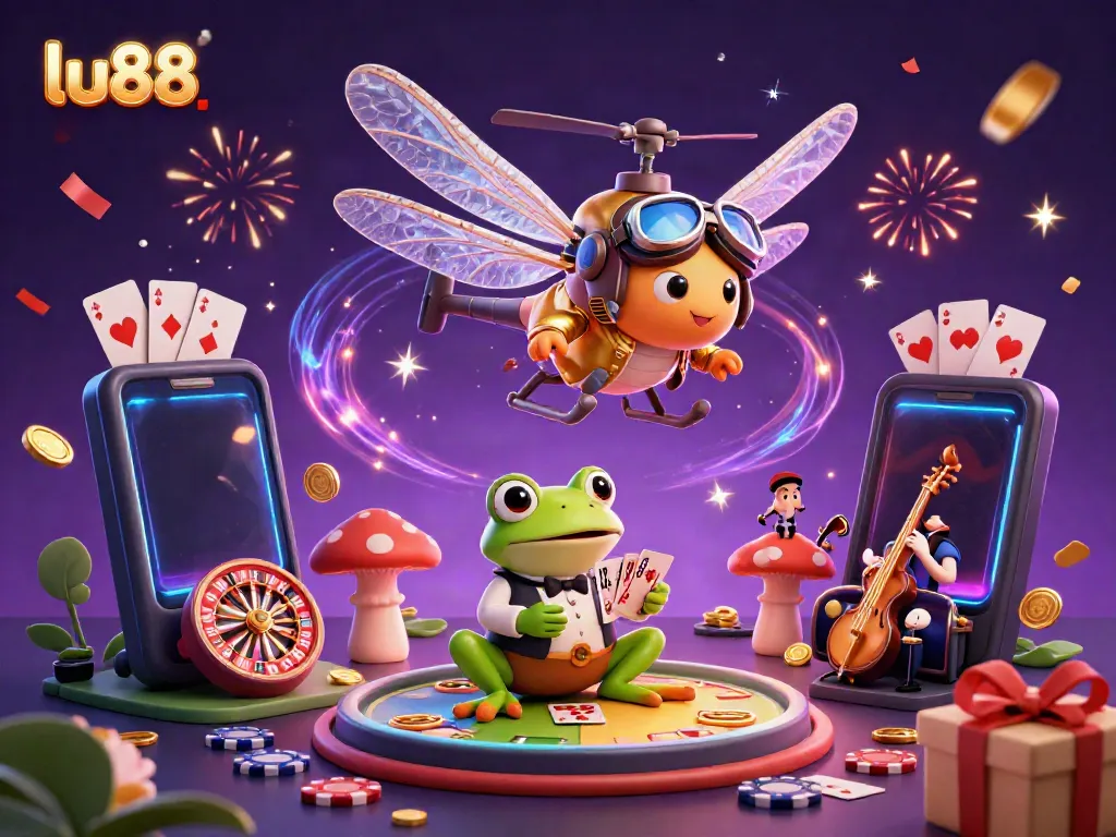 Experience thrilling gaming excitement at lu88 with vibrant casino characters and dynamic action.