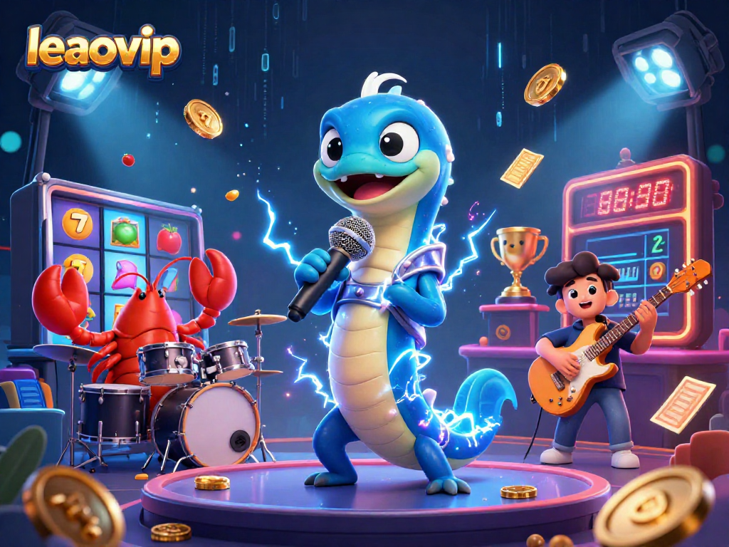 Pengalaman bermain leaovip yang menarik dengan simbol jackpot, slot, dan elemen kasino di bawah laut