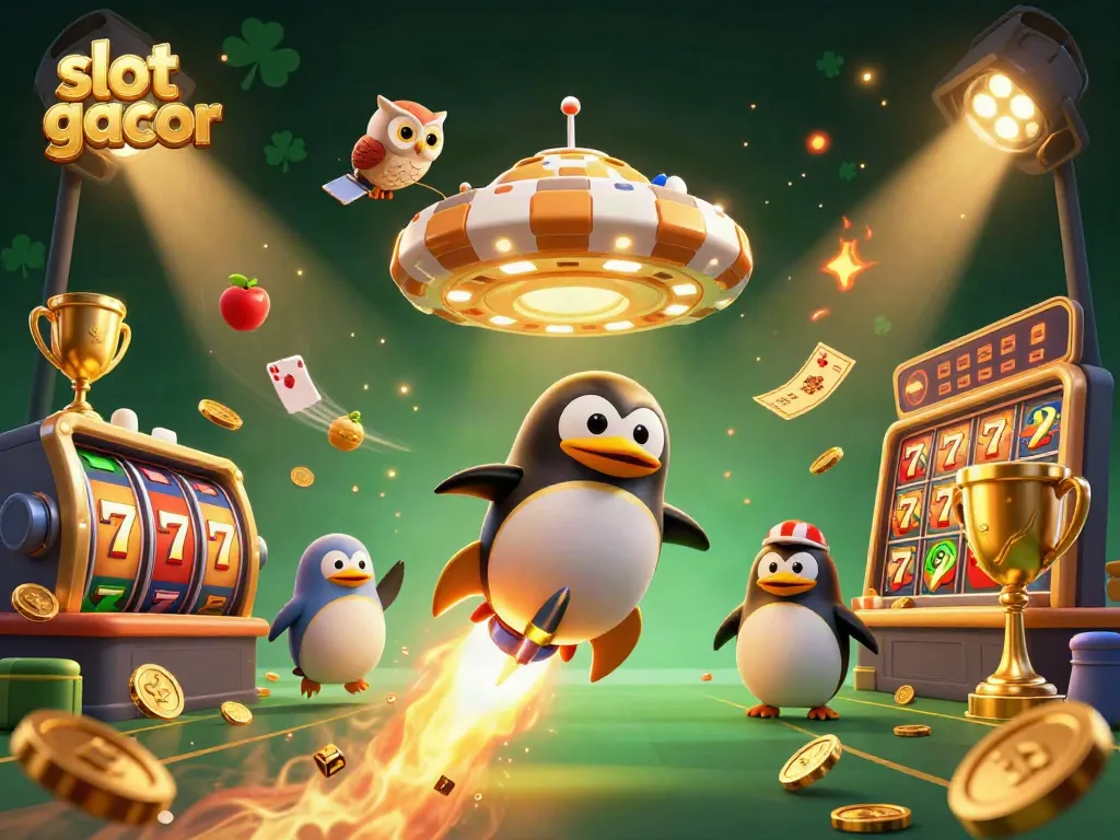 Pengalaman menarik bermain slot gacor dengan simbol buah dan jackpot dalam suasana kasino yang meriah.