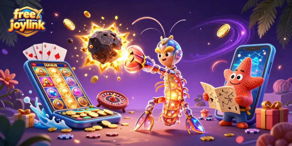 Experience winning with free credit no deposit joylink as galactic samurai shrimp battles for treasure.