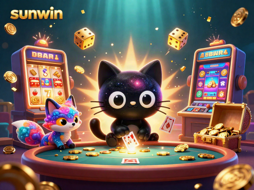 Engage in thrilling gameplay at sunwin with iconic slot machines and vibrant cosmic characters.