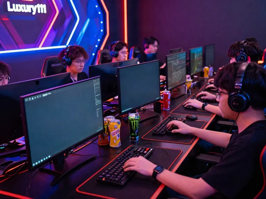 Players engaging in high-stakes gaming at luxury111 with immersive visuals and dynamic setup.