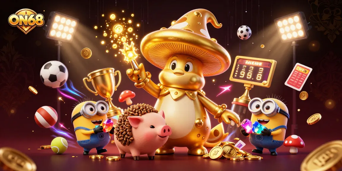 Experience thrilling gameplay at ON68 with a fantasy 3D wizard, treasures, and sports elements!
