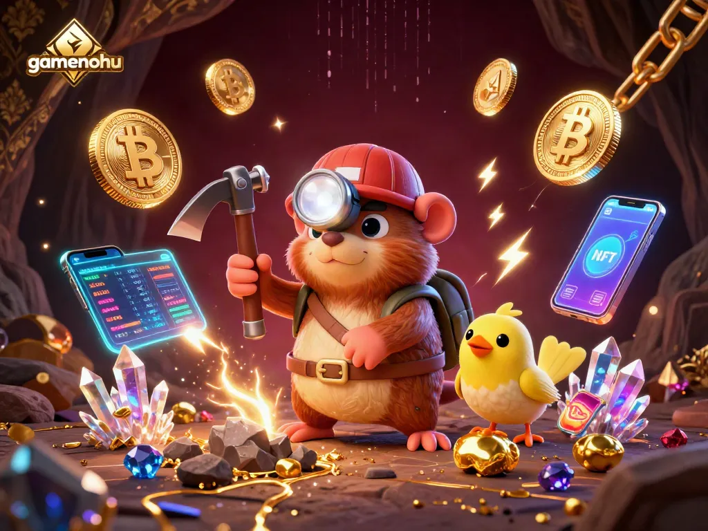 Engage with gamenohu's thrilling casino adventure featuring a treasure hunter mole mining for crypto riches.