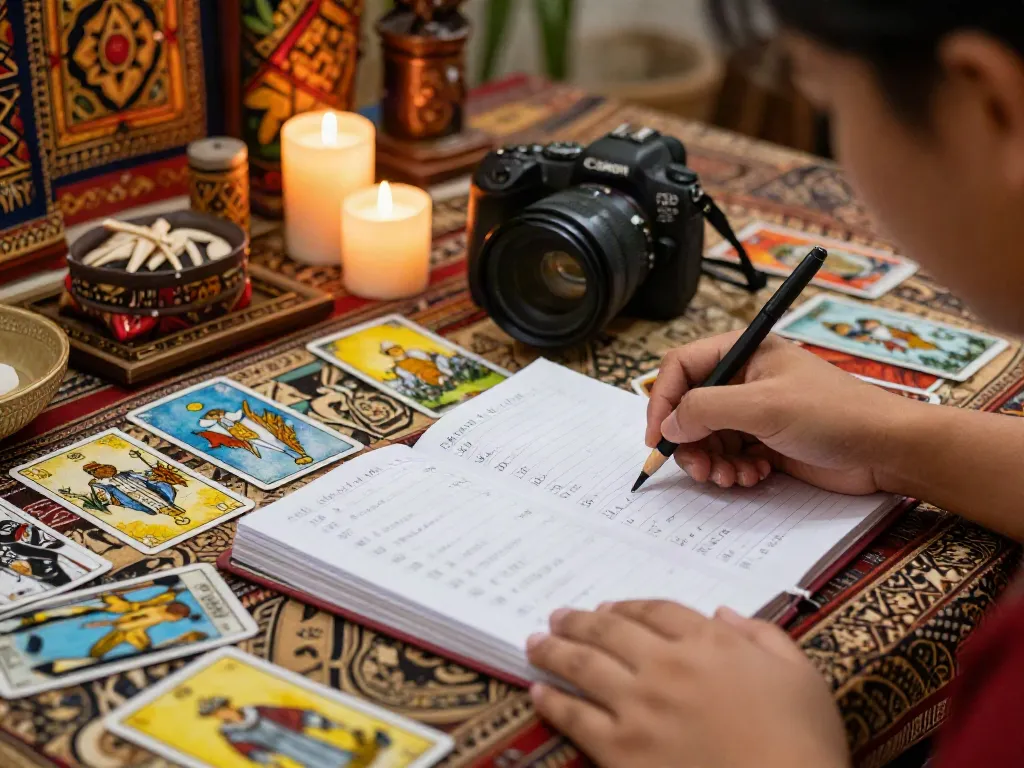 Mempelajari makna mimpi di bukumimpi138 dengan buku dan kartu tarot.