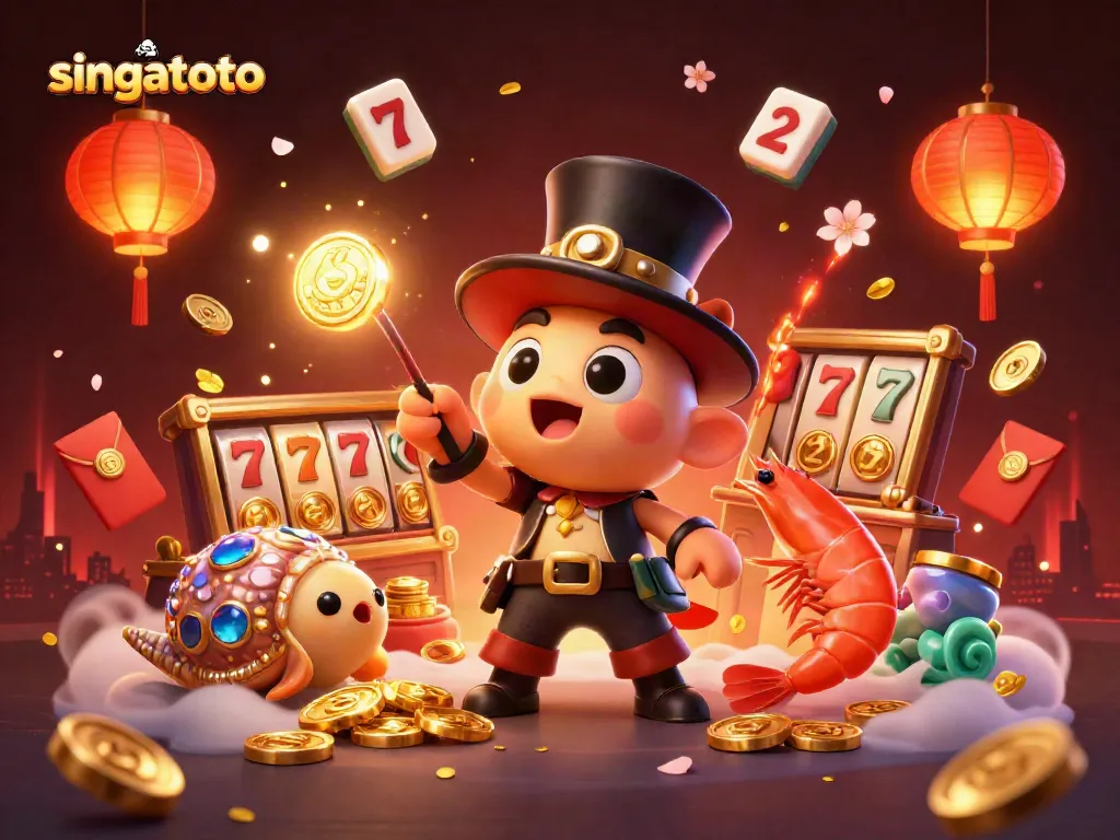 Experience the excitement of singatoto with glowing treasures, vibrant characters, and dynamic gaming elements