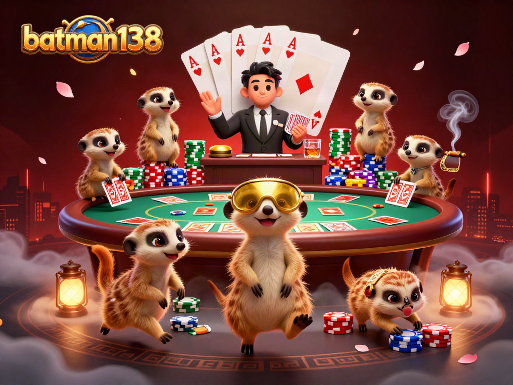 Experience batman138 as meerkats run an exciting casino with poker chips and live action.