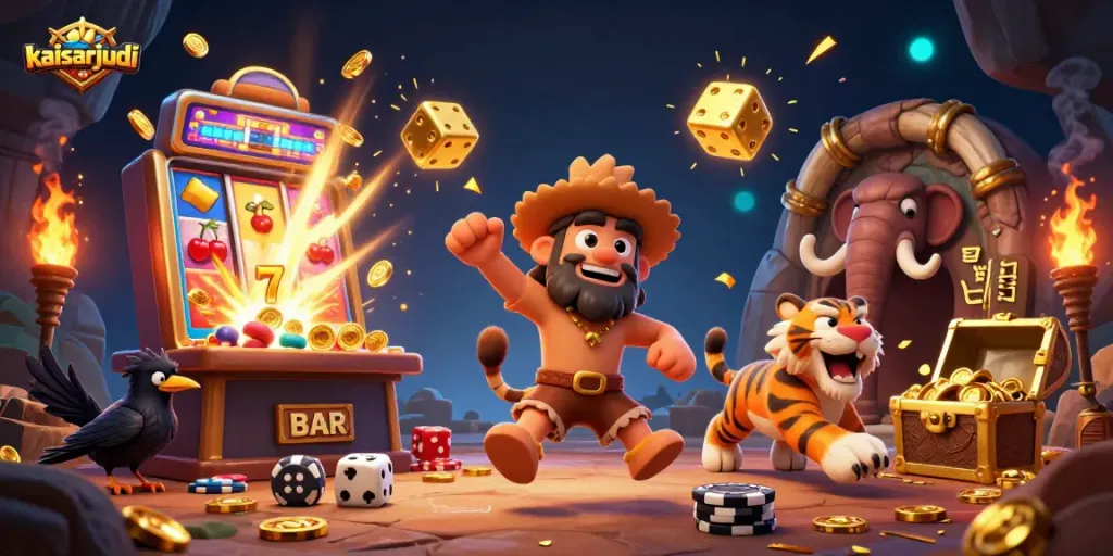 Experience thrilling gameplay at kaisarjudi with vibrant casino symbols and dynamic animations.