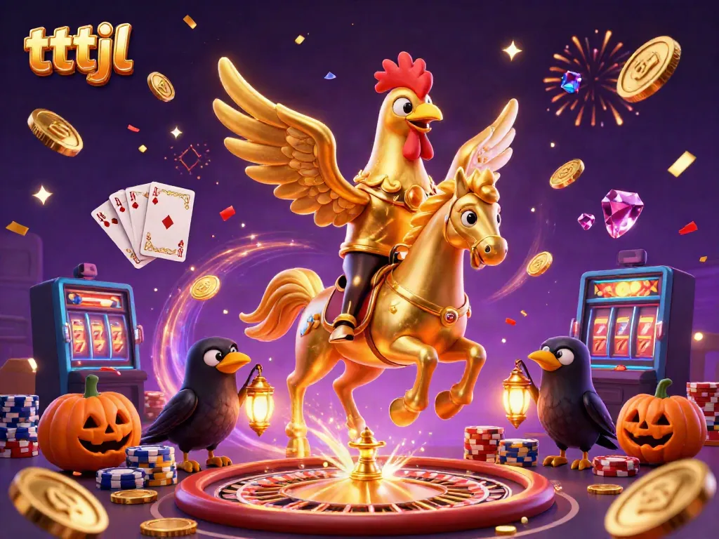 Join the fun at tttjl casino with vibrant characters, golden coins, and a magical atmosphere.