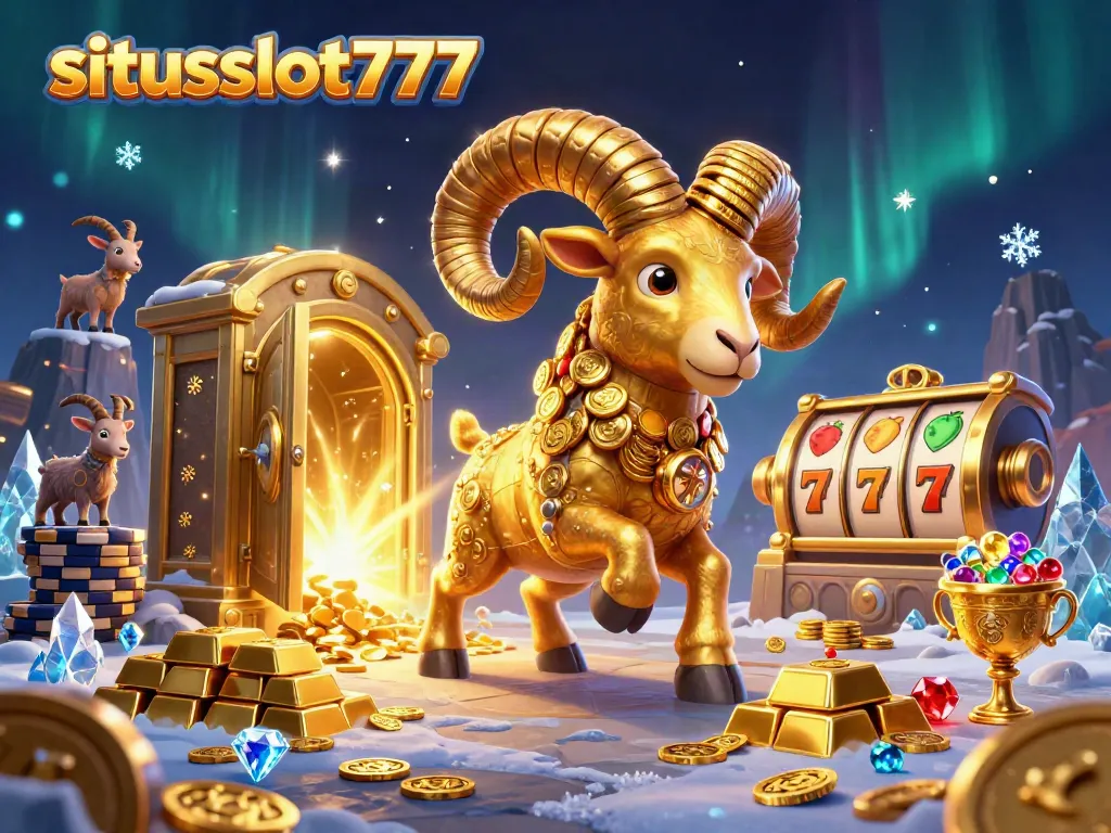 Interact with situsslot777's immersive casino world featuring golden treasures and captivating elements.