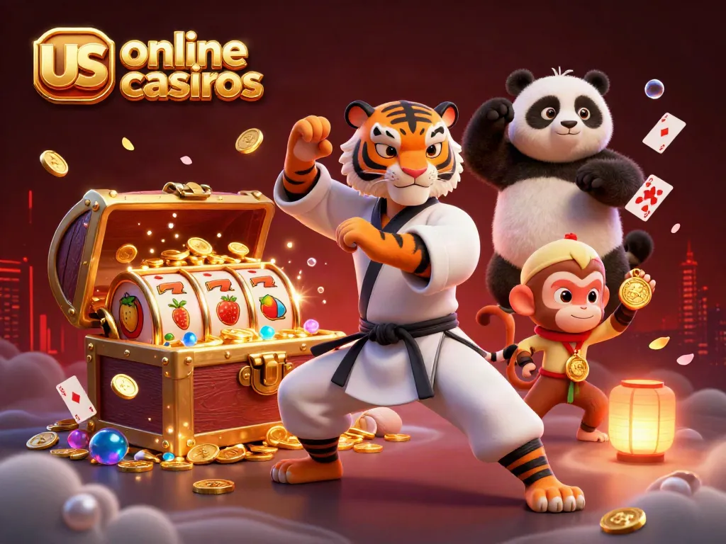 Experience the thrill of us online casinos with vibrant characters and dynamic gaming elements.