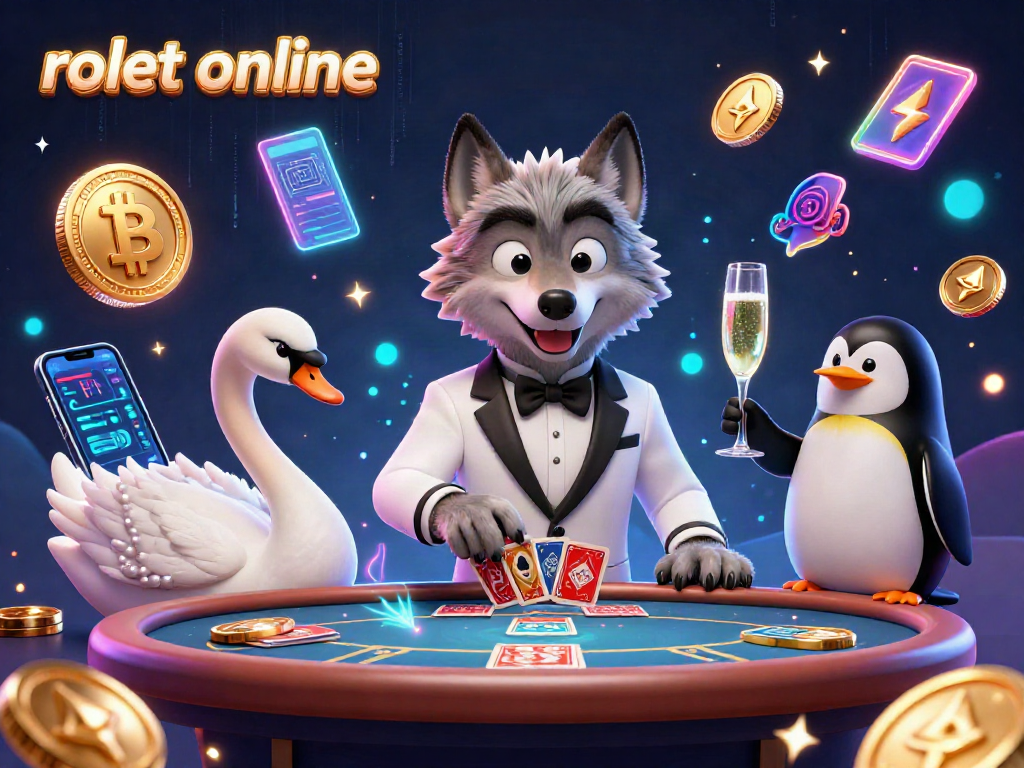 Experience the thrill of rolet online with a charming wolf at the baccarat table, a swan dealer, and a penguin sommelier.