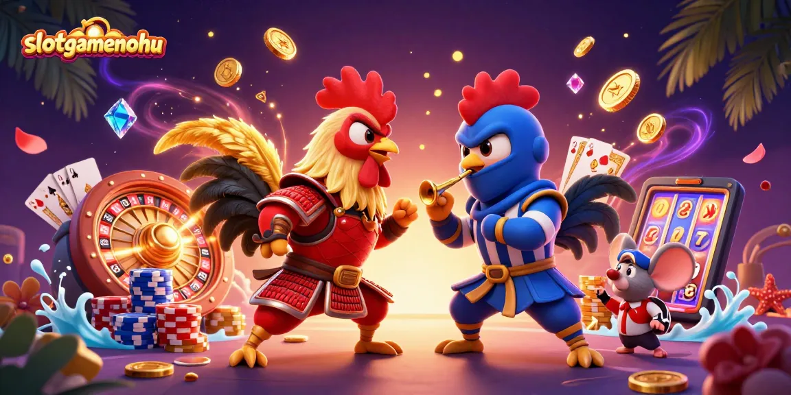Experience thrilling wins at slotgamenohu with an action-packed casino scene!