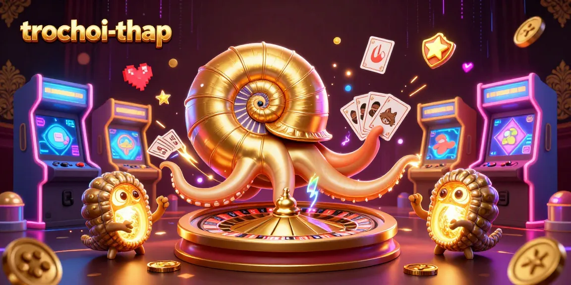 Experience trochoi-thap's thrill with the ancient nautilus roulette in a vibrant 3D casino scene.