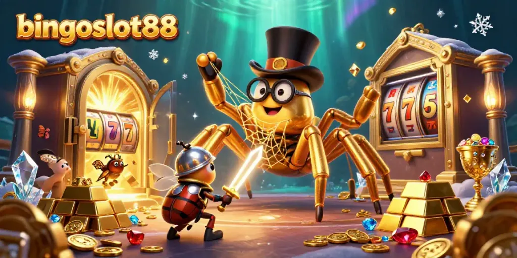 Ikuti keseruan bingoslot88 dengan tarantula emas dan ksatria beetle lengkap dengan harta berkilau.