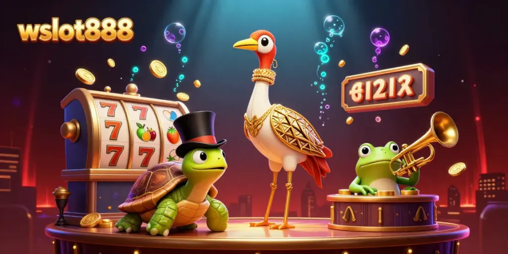 Menangkan jackpot di wslot888 dengan ilustrasi penuh warna dan detail 3D yang menarik.
