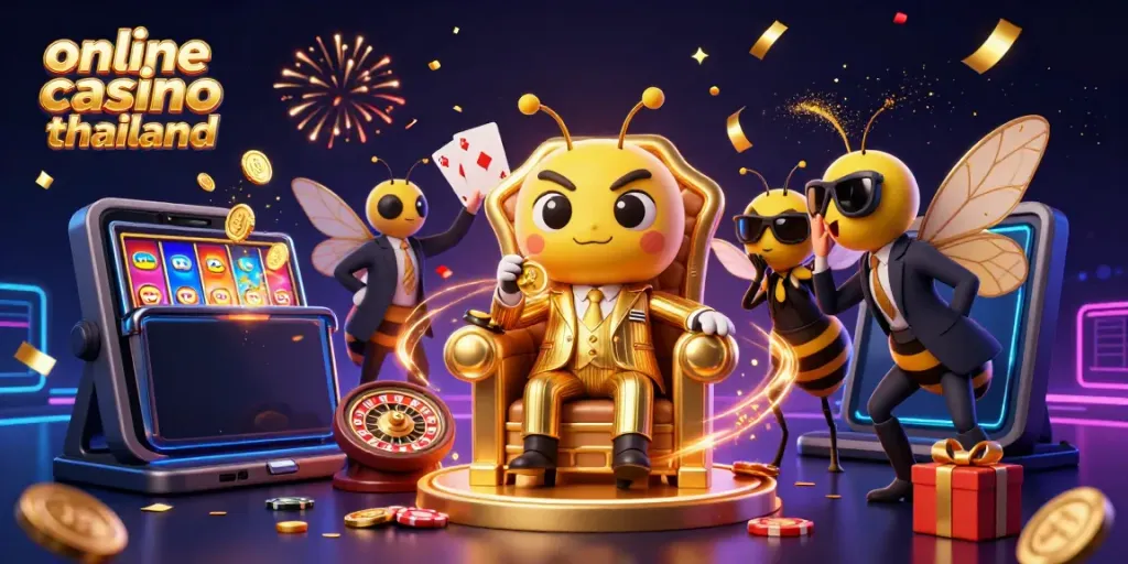 Experience thrilling action at an online casino Thailand featuring exciting games and vibrant characters.