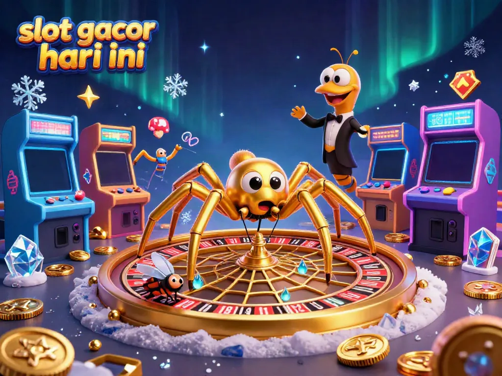 Menang besar dengan slot gacor hari ini dalam ilustrasi kasino 3D yang dinamis