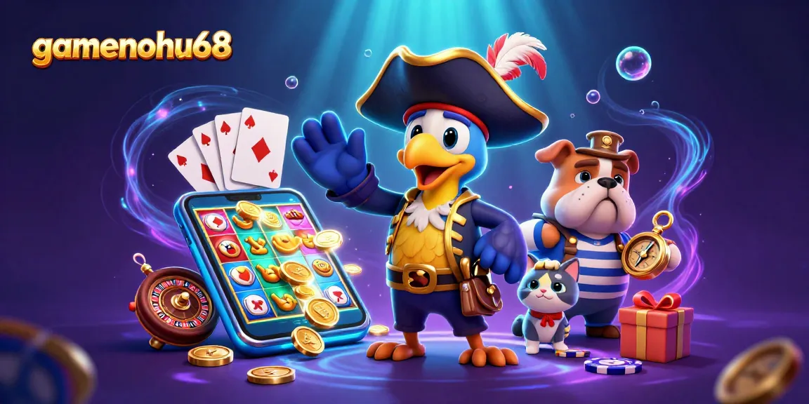 gamenohu68 pirate-themed slot game scene with vibrant characters and casino elements