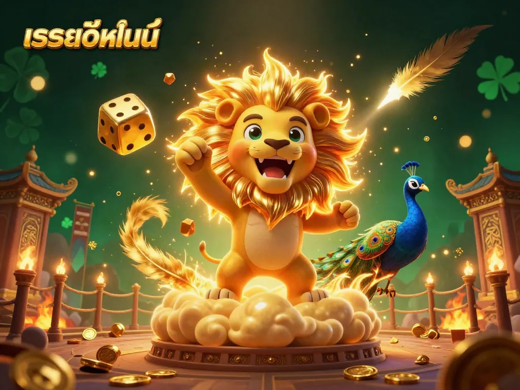เล่นหวยออนไลน์สนุกกับภาพการ์ตูนสีน้ำเงินทองที่มีลายน้ำให้เห็น วงล้อทองที่หมุนได้