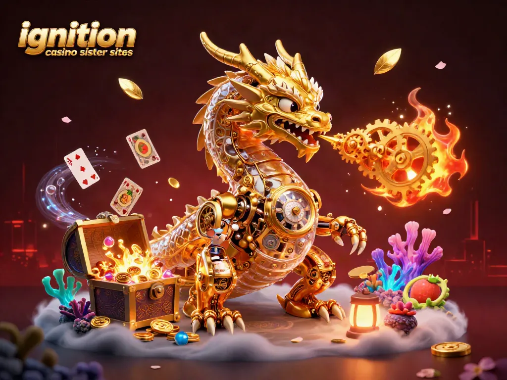 Engage with ignition casino sister sites while exploring vibrant gameplay featuring a golden dragon.