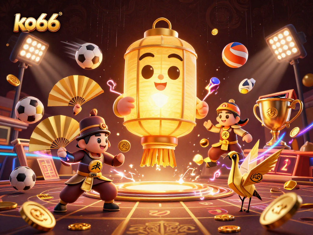 Experience thrilling gameplay at ko66 with a vibrant casino scene featuring dynamic sports elements.