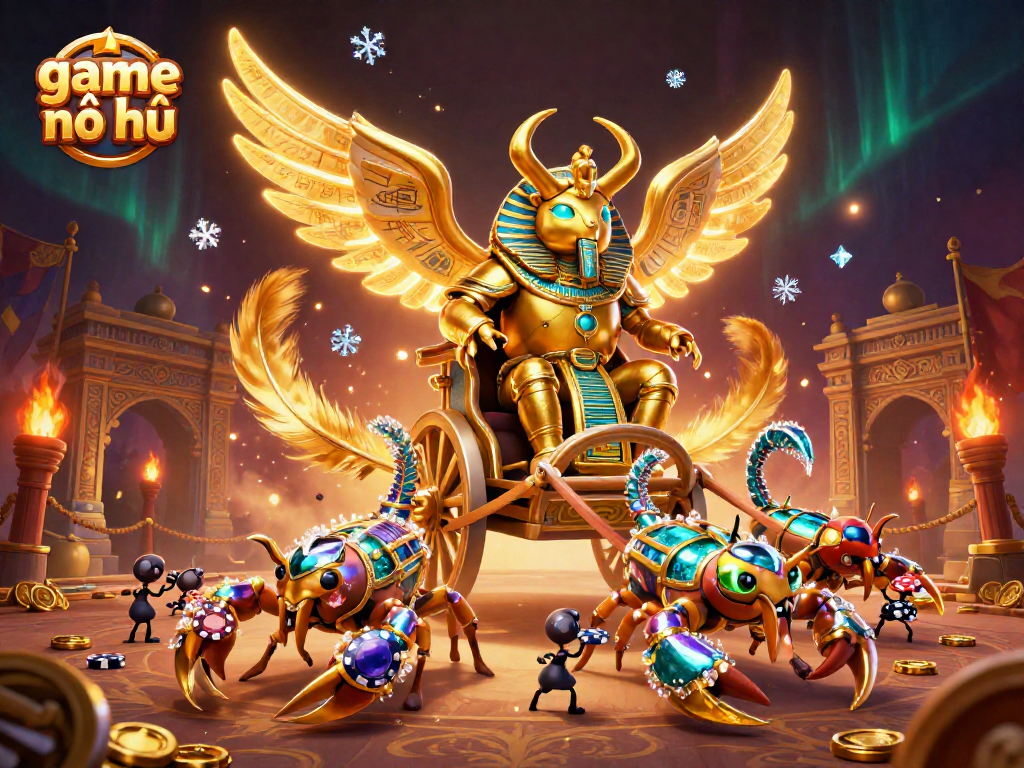 Experience the thrill of game nổ hũ with captivating golden visuals and dynamic casino elements.