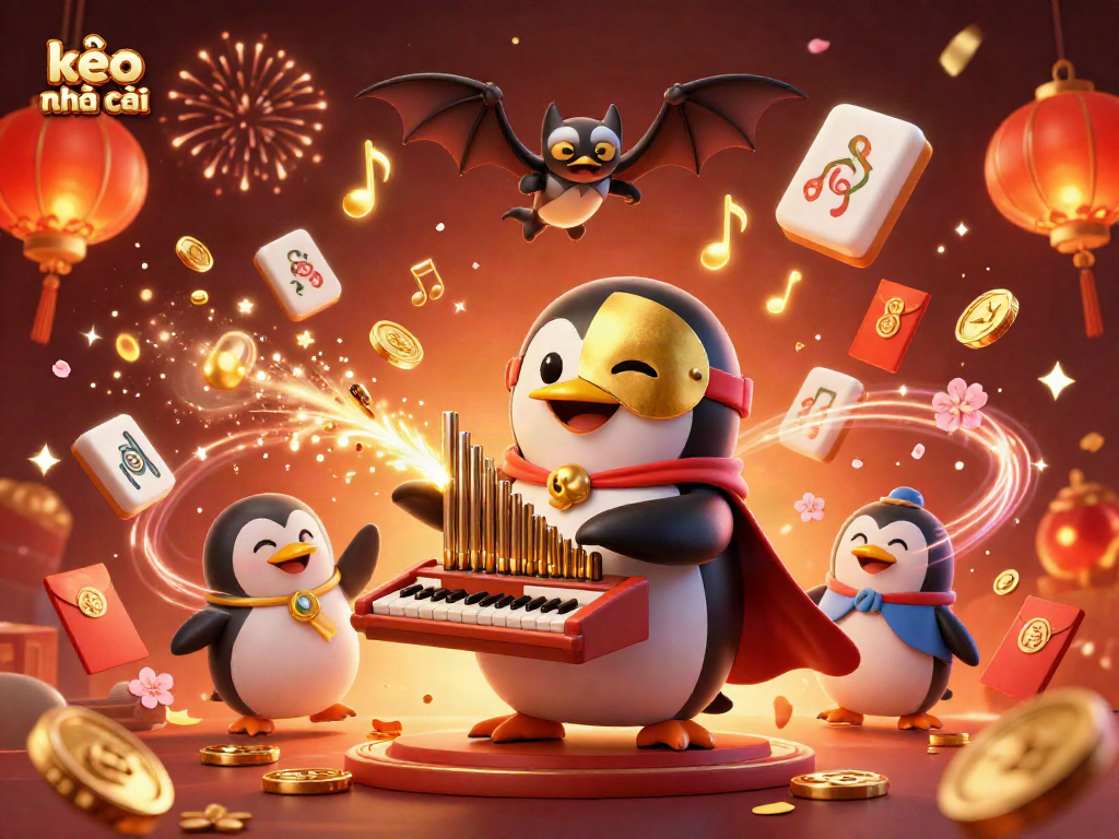 Experience kèo nhà cái with a vibrant 3D illustration showcasing thrilling casino action.