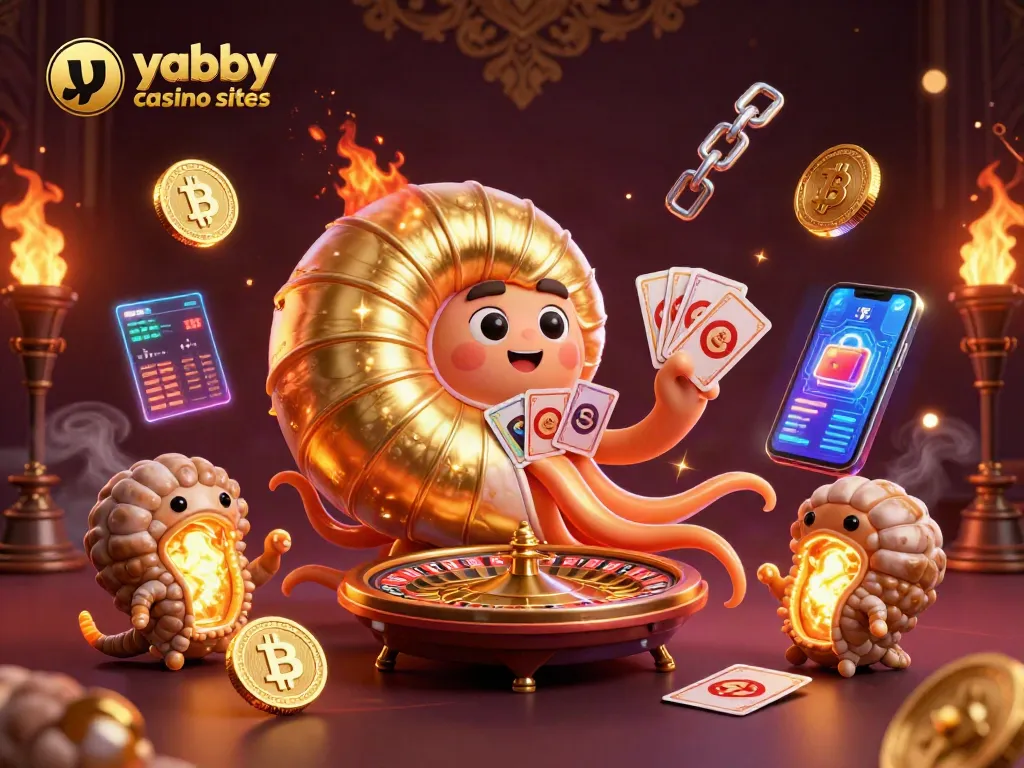 Engage in thrilling action with Yabby Casino sister sites as a giant nautilus reveals its golden roulette wheel.