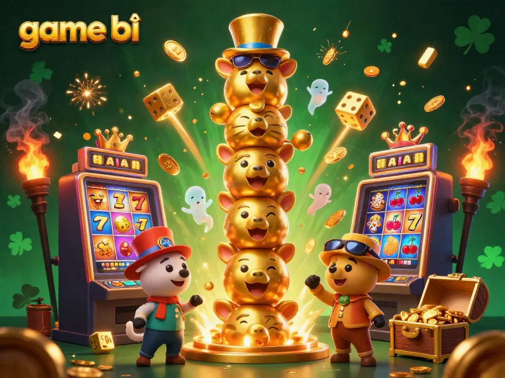 Experience thrilling game bài action with dynamic casino elements and colorful characters in 3D.
