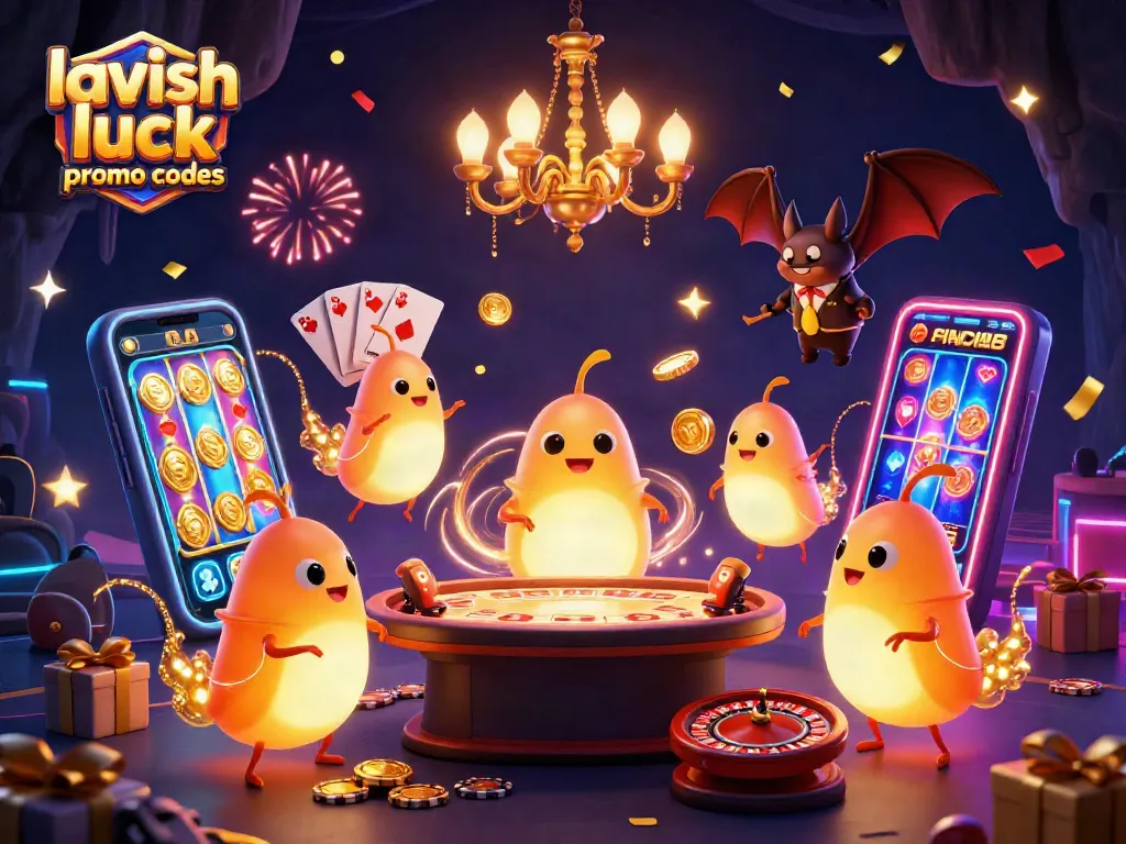 Engage with lavish luck promo codes while enjoying colorful casino fun with glowworms and games.