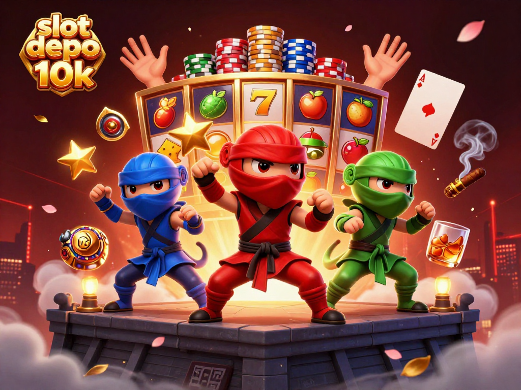 Engage with slot depo 10k at Asian online casinos featuring ninja chameleon characters and vibrant slots.