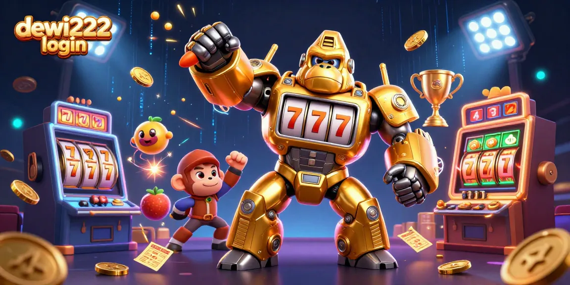 Jelajahi dunia dewi222 login dengan mesin slot robot golden gorilla yang memukau dan permainan slot seru.
