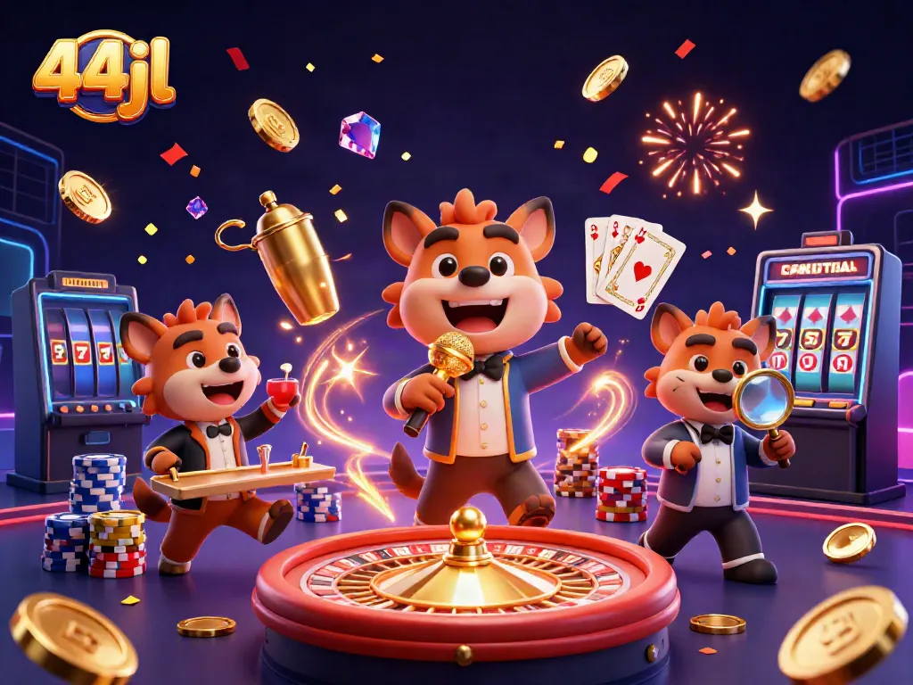Hyenas bring life to the 44jl casino club with games and laughter in a vibrant atmosphere.