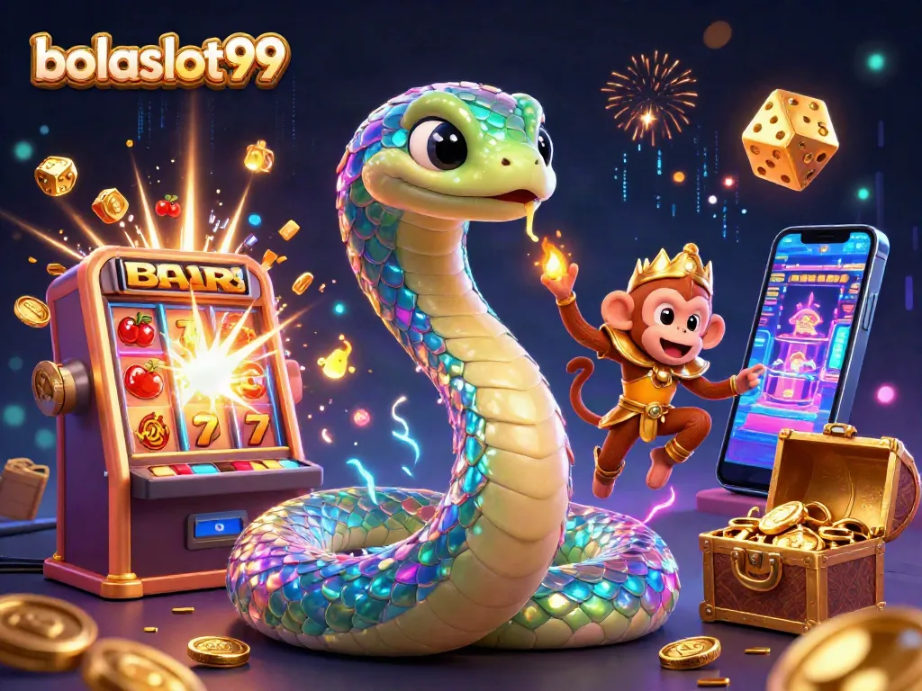 Experience the excitement of bolaslot99 with this vibrant 3D casino scene featuring thrilling jackpots.